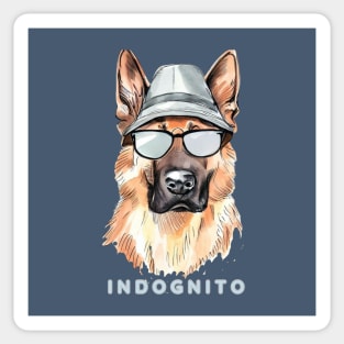 German Shepherd Indognito Sticker